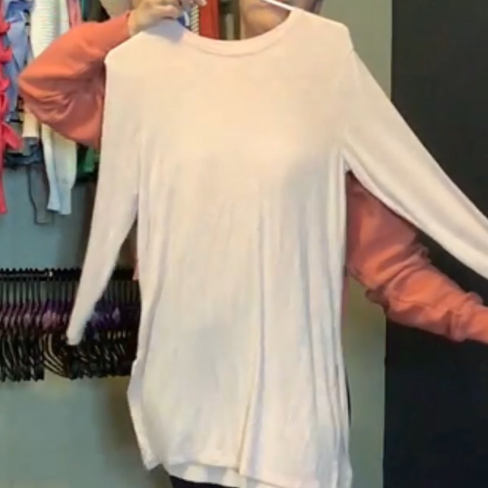 Old Navy Luxe Light Pink Tshirt Dress Small